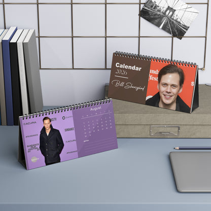 Bill Skarsgård 2026 Desk Calendar |  Monthly Planner | Actor Gift | Bill Skarsgård Calendar | Office Decor