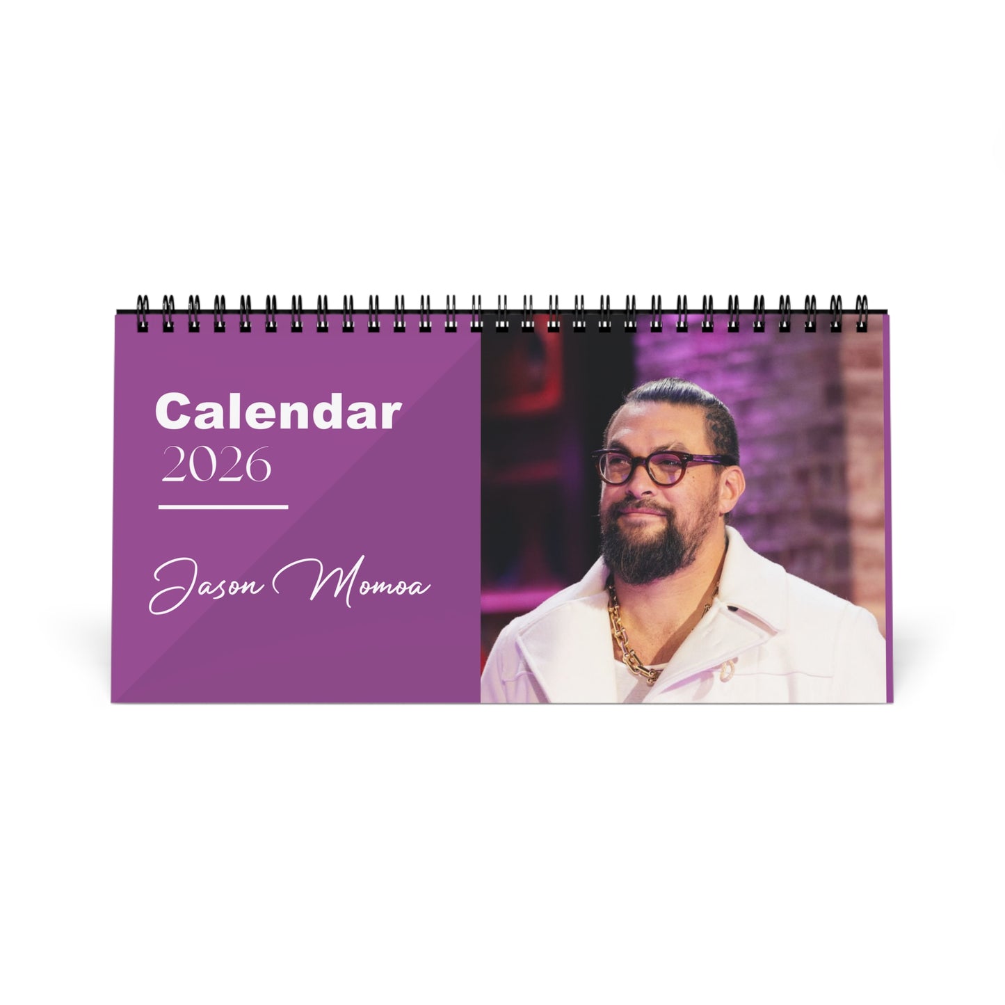 Jason Momoa 2026 Desk Calendar | Aquaman & Game of Thrones Actor | Celebrity Gift | Office Decor