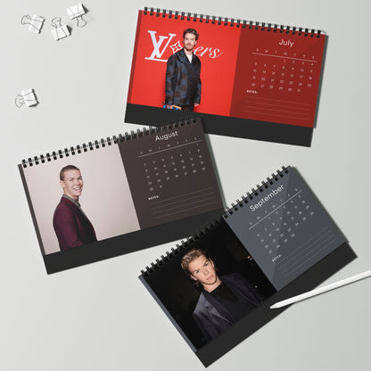 Will Poulter 2026 Desk Calendar | Premium Spiral Bound Celebrity Photo Calendar | High-Quality Fan Gift & Desk Décor