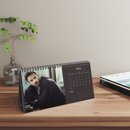 Chris Evans 2026 Desk Calendar | Celebrity Gift | Office Decor
