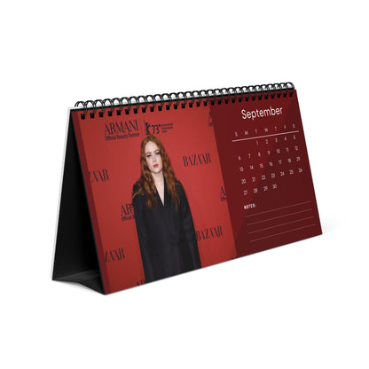 Sadie Sink 2026 Desk Calendar | Celebrity Photo Calendar | Stylish Desk Accessory & Fan Gift