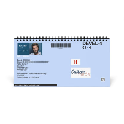 Travis Fimmel 2026 Desk Calendar | Premium Spiral Bound Celebrity Photo Calendar | High-Quality Fan Gift & Desk Décor