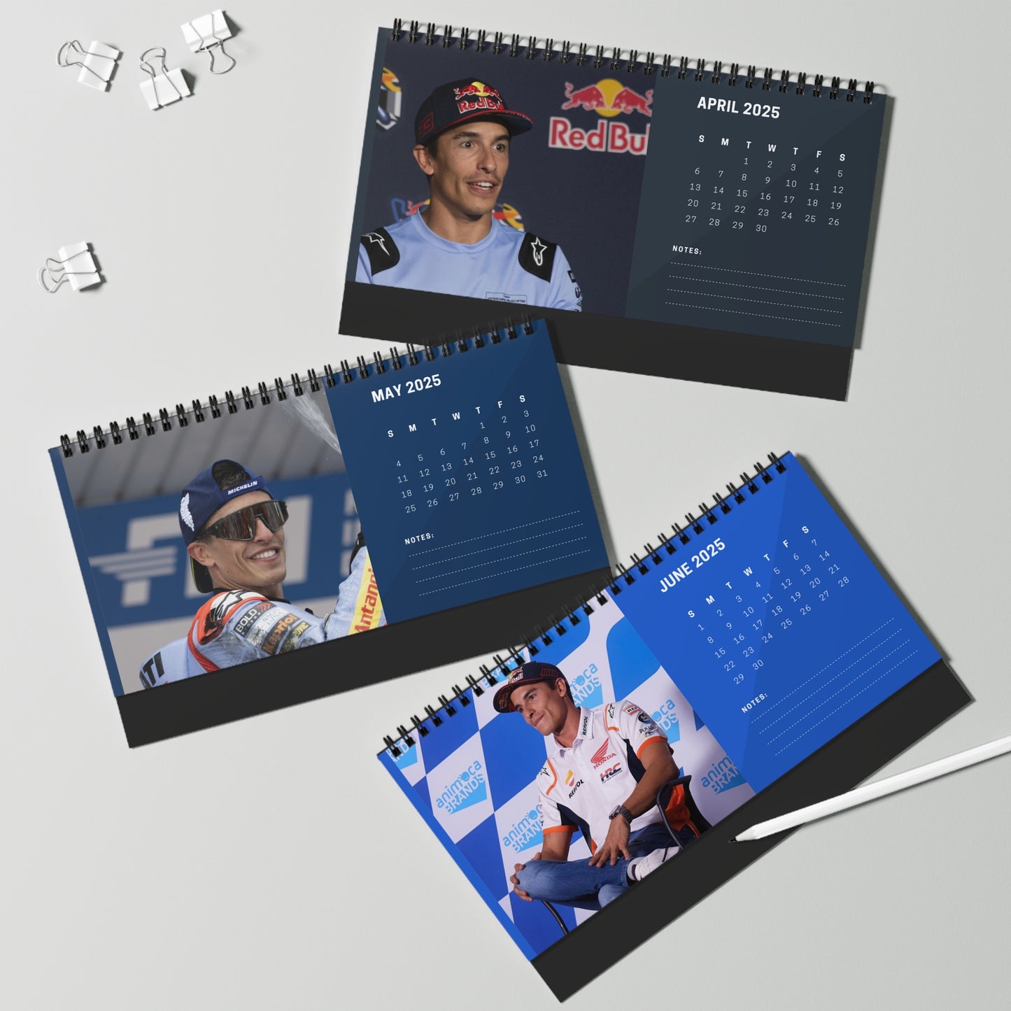 Marc Márquez 2025 Desk Calendar | Marc Márquez Calendar | Fan Gift