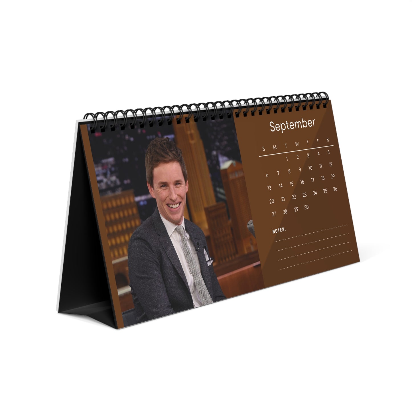 Eddie Redmayne 2026 Desk Calendar | Actor Monthly Planner | Eddie Redmayne Gift | Fantastic Beasts Calendar | Office Decor