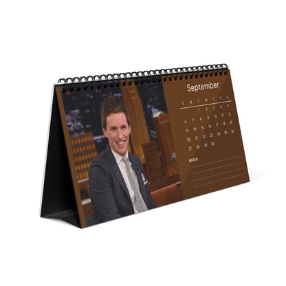 Eddie Redmayne 2026 Desk Calendar | Actor Monthly Planner | Eddie Redmayne Gift | Fantastic Beasts Calendar | Office Decor