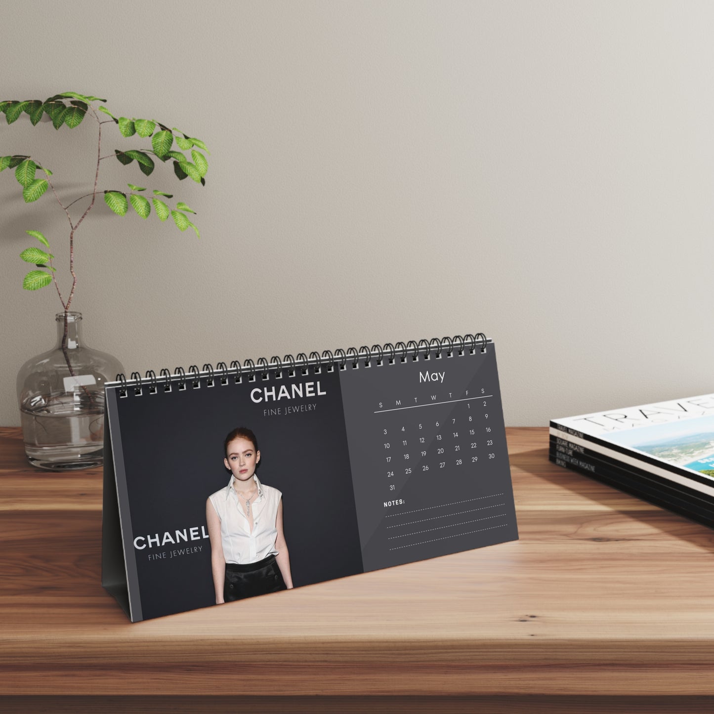 Sadie Sink 2026 Desk Calendar | Celebrity Photo Calendar | Stylish Desk Accessory & Fan Gift