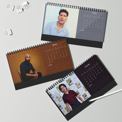 Jon Bernthal 2027 Desk Calendar Vol 1 | Spiral Bound Photo Calendar | Fan Gift