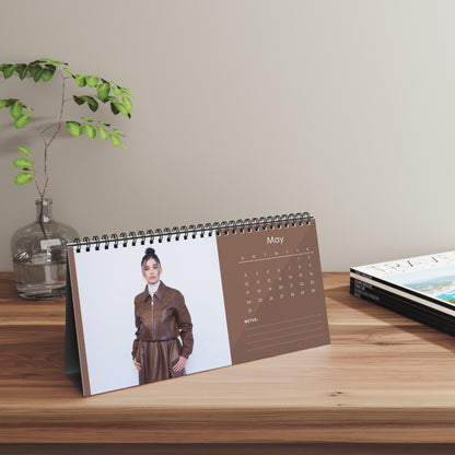 Naomi Scott 2026 Desk Calendar | Premium Spiral Bound Celebrity Photo Calendar | High-Quality Fan Gift & Desk Décor