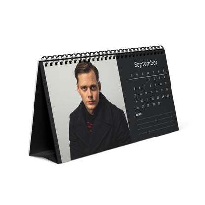 Bill Skarsgård 2027 Desk Calendar Vol 1 | Spiral Bound Photo Calendar | Fan Gift