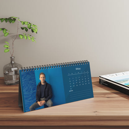 Tom Hiddleston 2026 Desk Calendar | Star Photo Calendar | Actor Gift for Fans