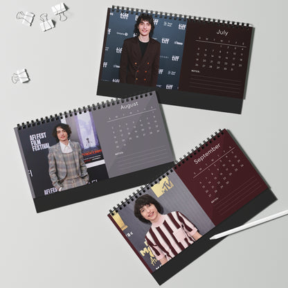 Finn Wolfhard 2026 Desk Calendar | Stranger Things Actor | It Movie Calendar | Actor Gift | Home Office Decor