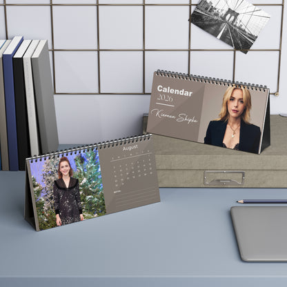 Kiernan Shipka 2026 Desk Calendar | Premium Spiral Bound Celebrity Photo Calendar | High-Quality Fan Gift & Desk Décor