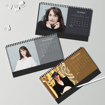 Ruth Wilson 2026 Desk Calendar | Premium Spiral Bound Celebrity Photo Calendar | High-Quality Fan Gift & Desk Décor