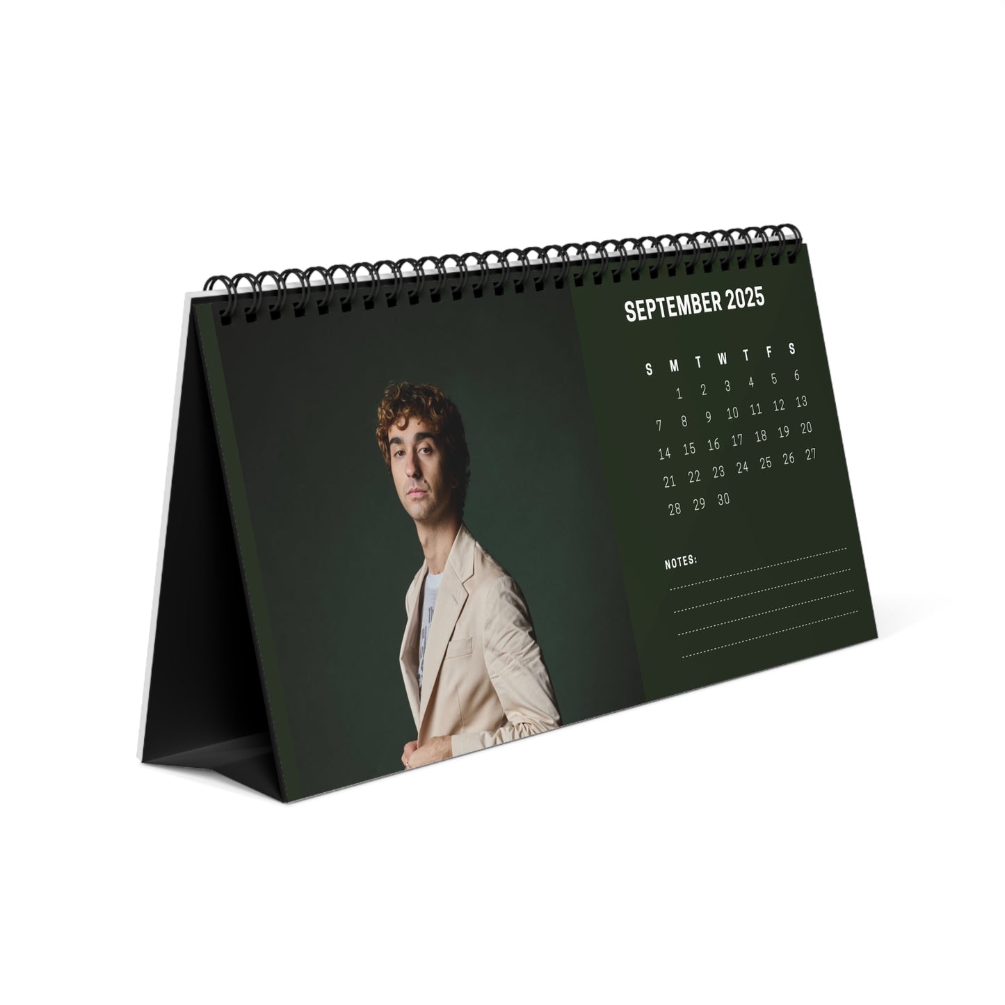 Alex Wolff 2025 Desk Calendar | Alex Wolff Calendar | Fan Gift