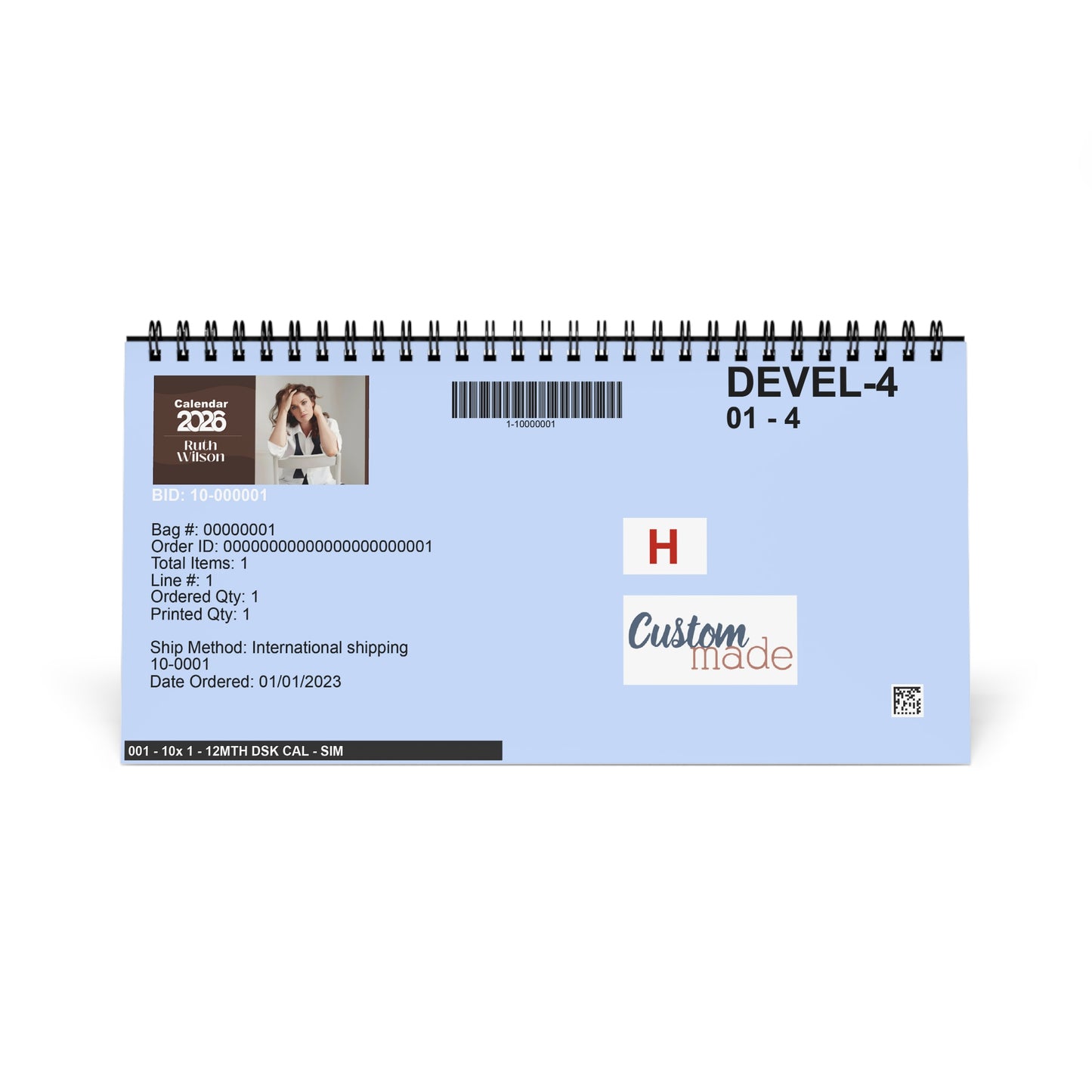 Ruth Wilson 2026 Desk Calendar | Celebrity Spiral Bound Photo Calendar | Fan Collectible Gift | Stylish Desk & Office Décor