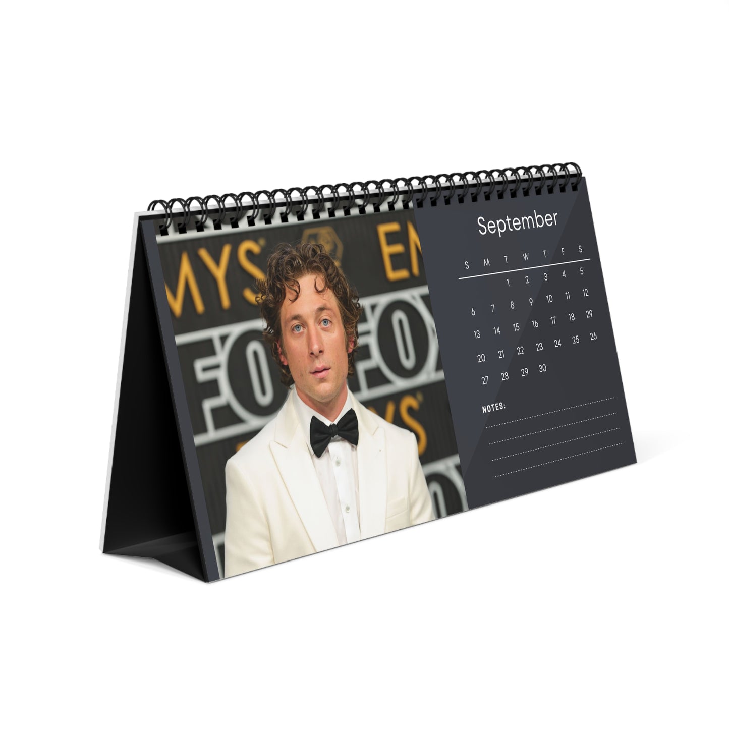 Jeremy Allen White 2026 Desk Calendar | The Bear Actor | Shameless Star | Celebrity Gift | Office Decor