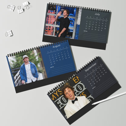 Jeremy Allen White 2026 Desk Calendar | The Bear Actor | Shameless Star | Celebrity Gift | Office Decor