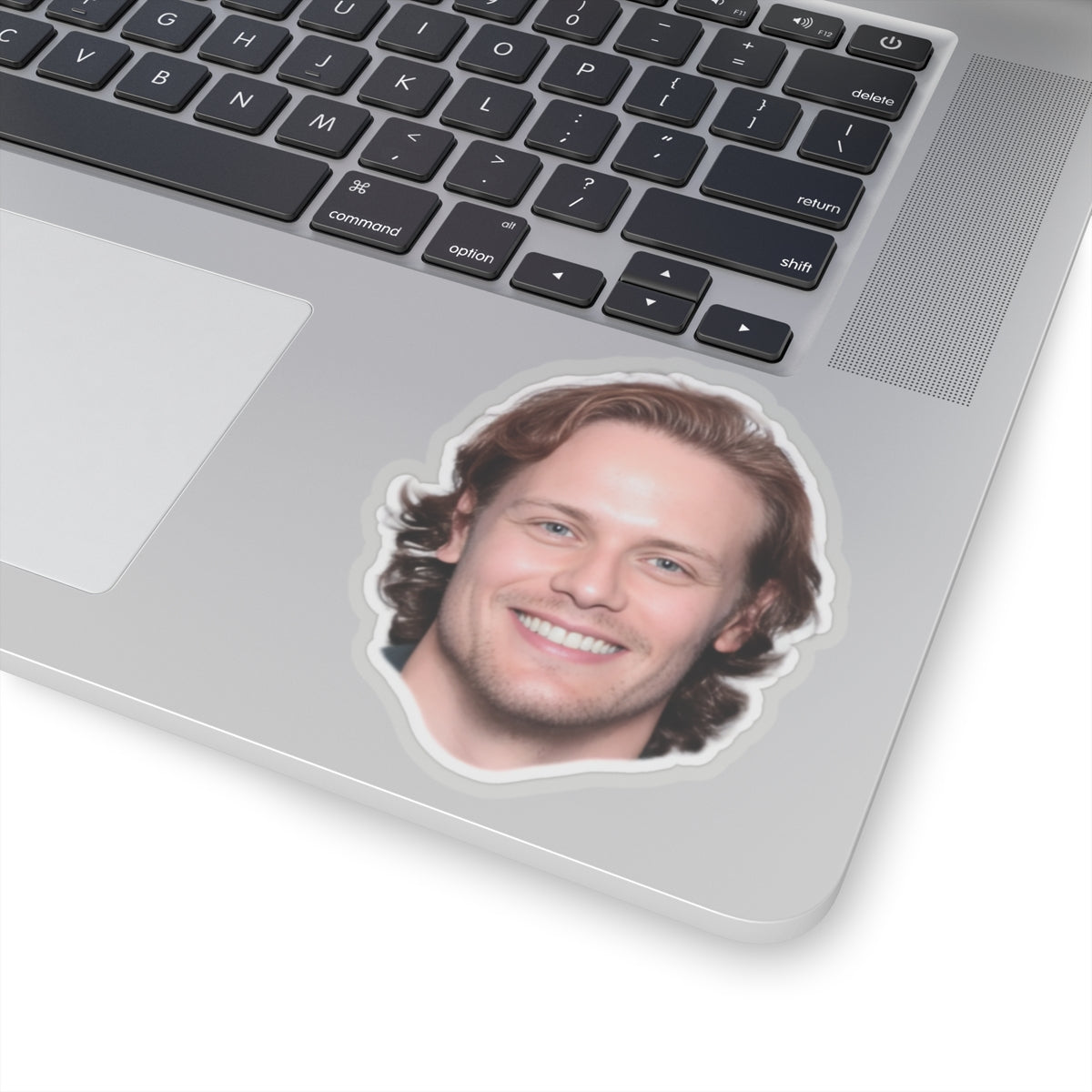 Personalized Kiss-Cut Stickers - Smiling Face Design for Laptops & Decor