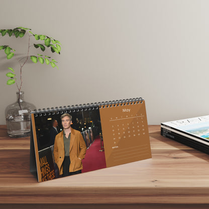 Cillian Murphy 2026 Desk Calendar | Premium Spiral Bound Celebrity Photo Calendar | Collectible Fan Gift | Stylish Desk & Office Décor