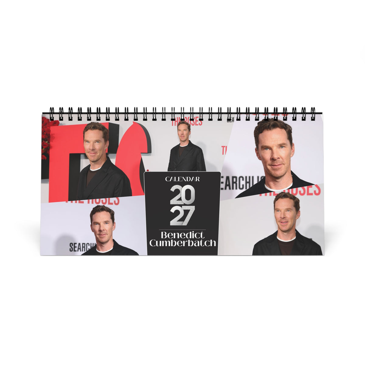 Benedict Cumberbatch 2027 Desk Calendar Vol 1 | Spiral Bound Photo Calendar | Fan Gift