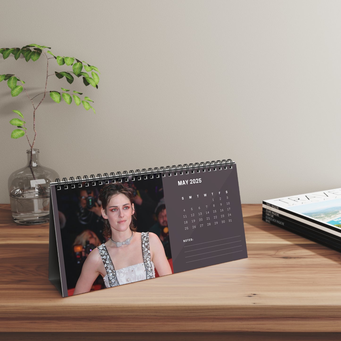 Kristen Stewart 2025 Desk Calendar | Kristen Stewart Calendar | Fan Gift