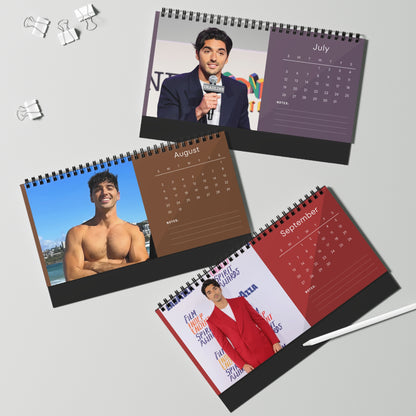Taylor Zakhar Perez 2026 Desk Calendar | Celebrity Photo Calendar | Hollywood Star Gift | Stylish Desk Decor