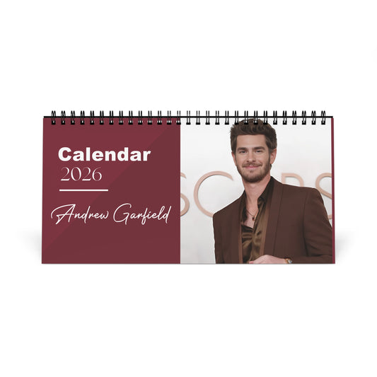 Andrew Garfield 2026 Desk Calendar |  Celebrity Gift | Office Decor