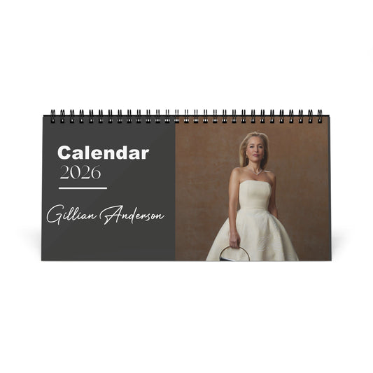 Gillian Anderson 2026 Desk Calendar | The X-Files & The Crown Actress | Celebrity Gift | Office Decor