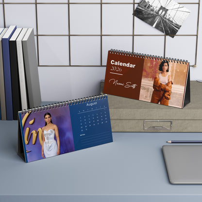 Naomi Scott 2026 Desk Calendar | Premium Spiral Bound Celebrity Photo Calendar | Stunning Collectible Gift for Fans & Desk Décor