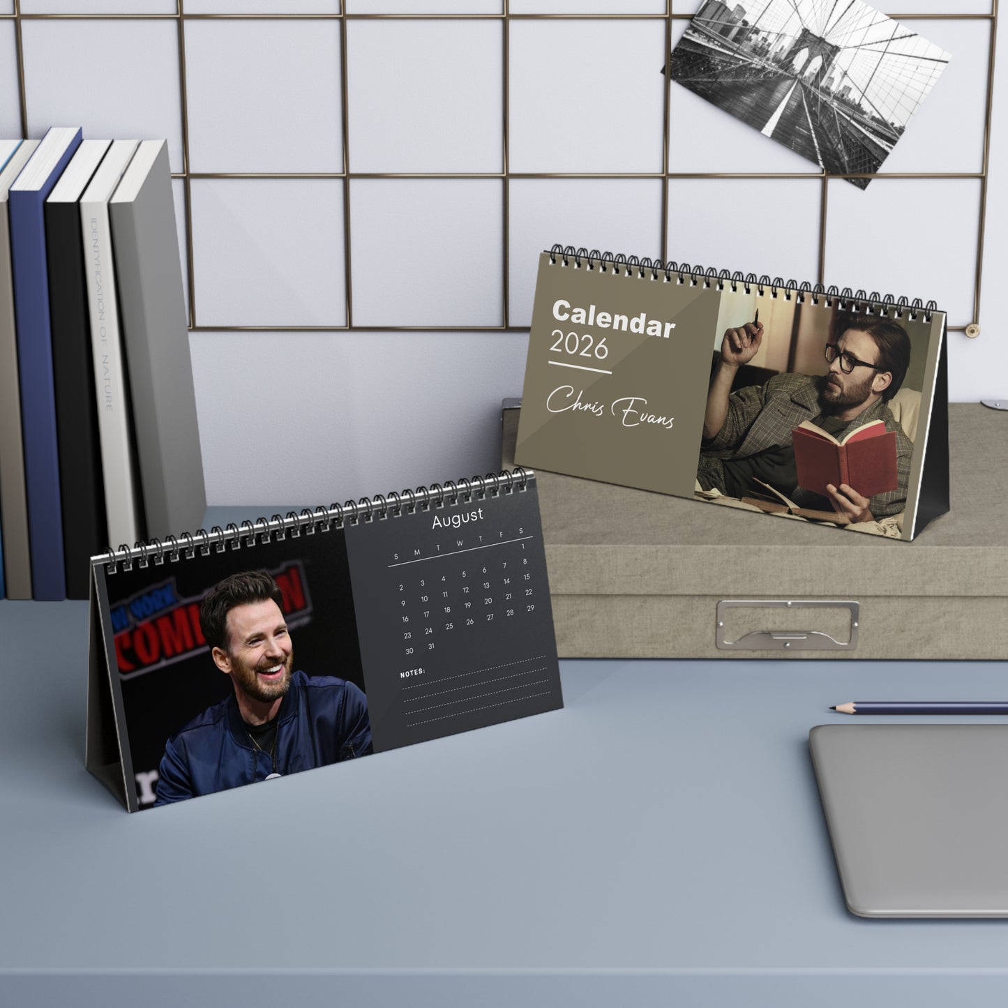 Chris Evans 2026 Desk Calendar dont activate