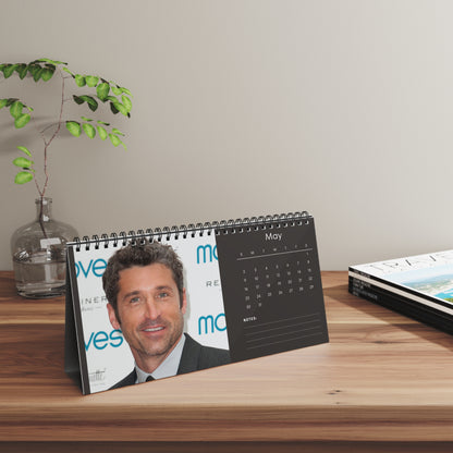 Patrick Dempsey 2027 Desk Calendar Vol 2 | Spiral Bound Photo Calendar | Fan Gift