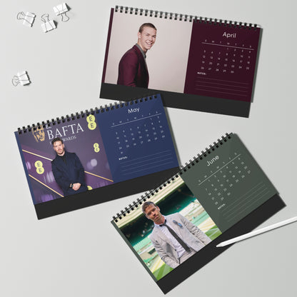 Will Poulter 2026 Desk Calendar | Premium Spiral Bound Celebrity Photo Calendar | Collectible Fan Gift | Stylish Desk & Office Décor