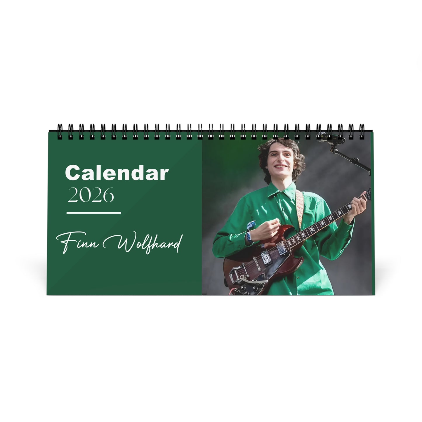 Finn Wolfhard 2026 Desk Calendar | Stranger Things Actor | It Movie Calendar | Actor Gift | Home Office Decor