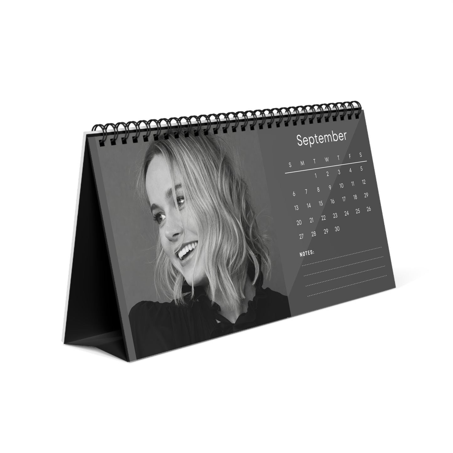 Brie Larson 2026 Desk Calendar | Premium Spiral Bound Celebrity Photo Calendar | Collectible Fan Gift | Stylish Desk & Office Décor