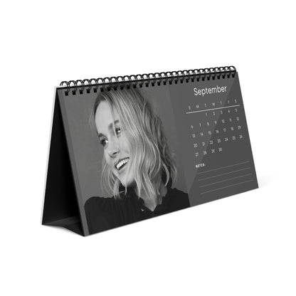 Brie Larson 2026 Desk Calendar | Premium Spiral Bound Celebrity Photo Calendar | Collectible Fan Gift | Stylish Desk & Office Décor