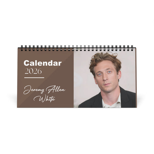Jeremy Allen White 2026 Desk Calendar | The Bear Actor | Shameless Star | Celebrity Gift | Office Decor
