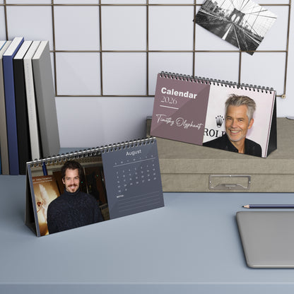 Timothy Olyphant 2026 Desk Calendar | Star Photo Calendar | Western TV Actor Gift