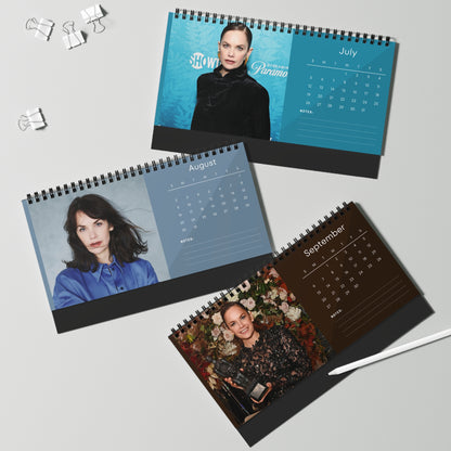 Ruth Wilson 2026 Desk Calendar | Premium Spiral Bound Celebrity Photo Calendar | High-Quality Fan Gift & Desk Décor