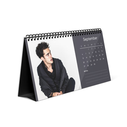 Darren Barnet 2026 Desk Calendar | Celebrity Spiral Bound Photo Calendar | Fan Collectible Gift | Stylish Desk & Office Décor