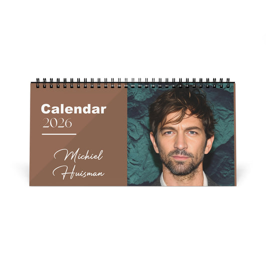 Michiel Huisman 2026 Desk Calendar | Premium Spiral Bound Celebrity Photo Calendar | Elegant Collectible Gift for Fans & Desk Décor