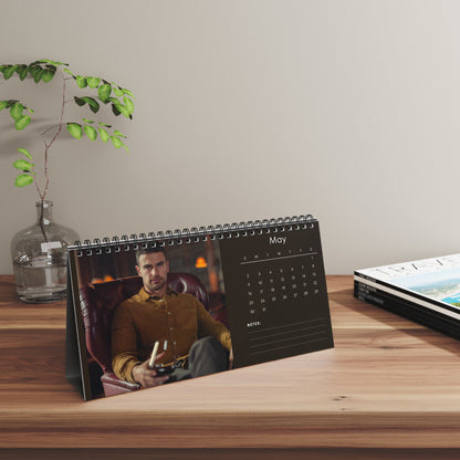 Theo James 2027 Desk Calendar Vol 3 | Spiral Bound Photo Calendar | Fan Gift