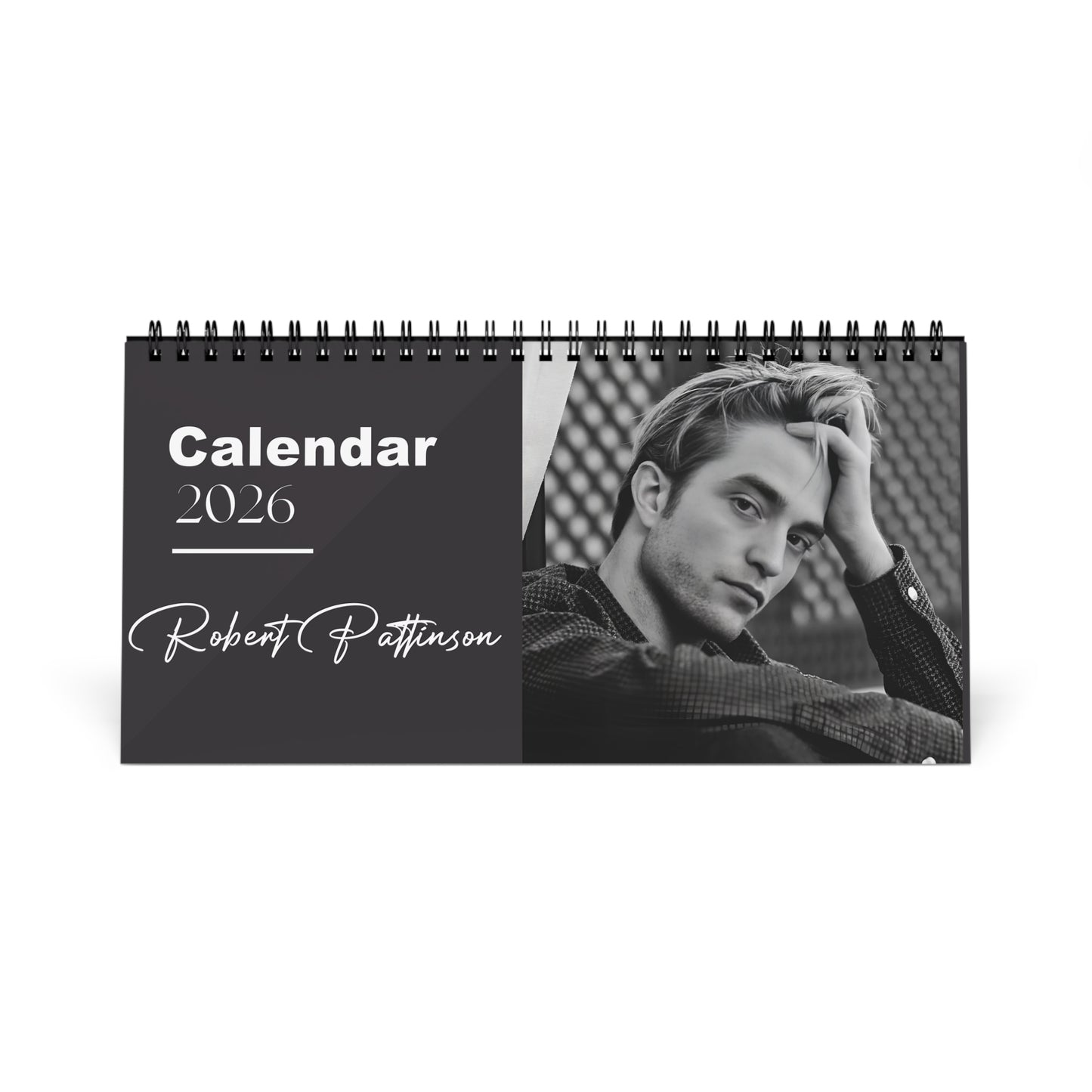 Robert Pattinson 2026 Desk Calendar | Premium Celebrity Photo Calendar | Stylish Desk Décor & Fan Gift