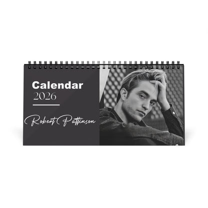 Robert Pattinson 2026 Desk Calendar | Premium Celebrity Photo Calendar | Stylish Desk Décor & Fan Gift
