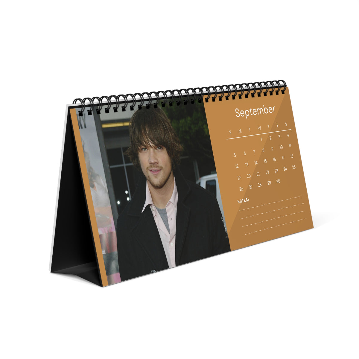 Jared Padalecki 2027 Desk Calendar Vol 2 | Spiral Bound Photo Calendar | Fan Gift