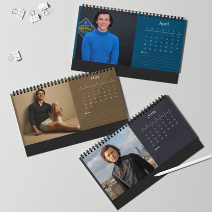 Tom Holland 2027 Desk Calendar Vol 3 | Spiral Bound Photo Calendar | Fan Gift