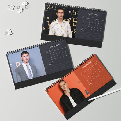 Harris Dickinson 2026 Desk Calendar | Actor Monthly Planner | Harris Dickinson Gift | The King's Man Calendar | Office Decor