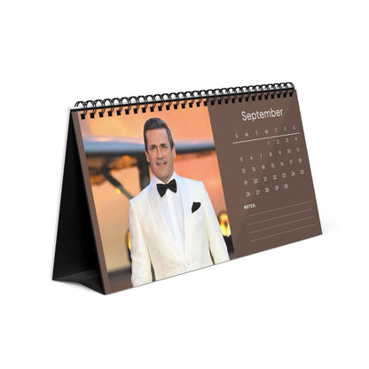 Jon Hamm 2027 Desk Calendar Vol 1 | Spiral Bound Photo Calendar | Fan Gift