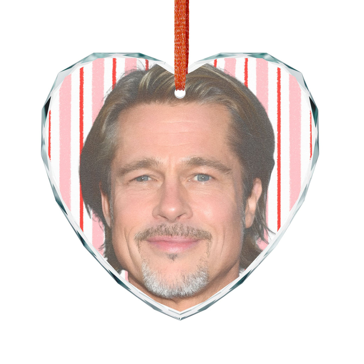 Brad Pitt Christmas Ornament | Celebrity Fan Gift Keepsake