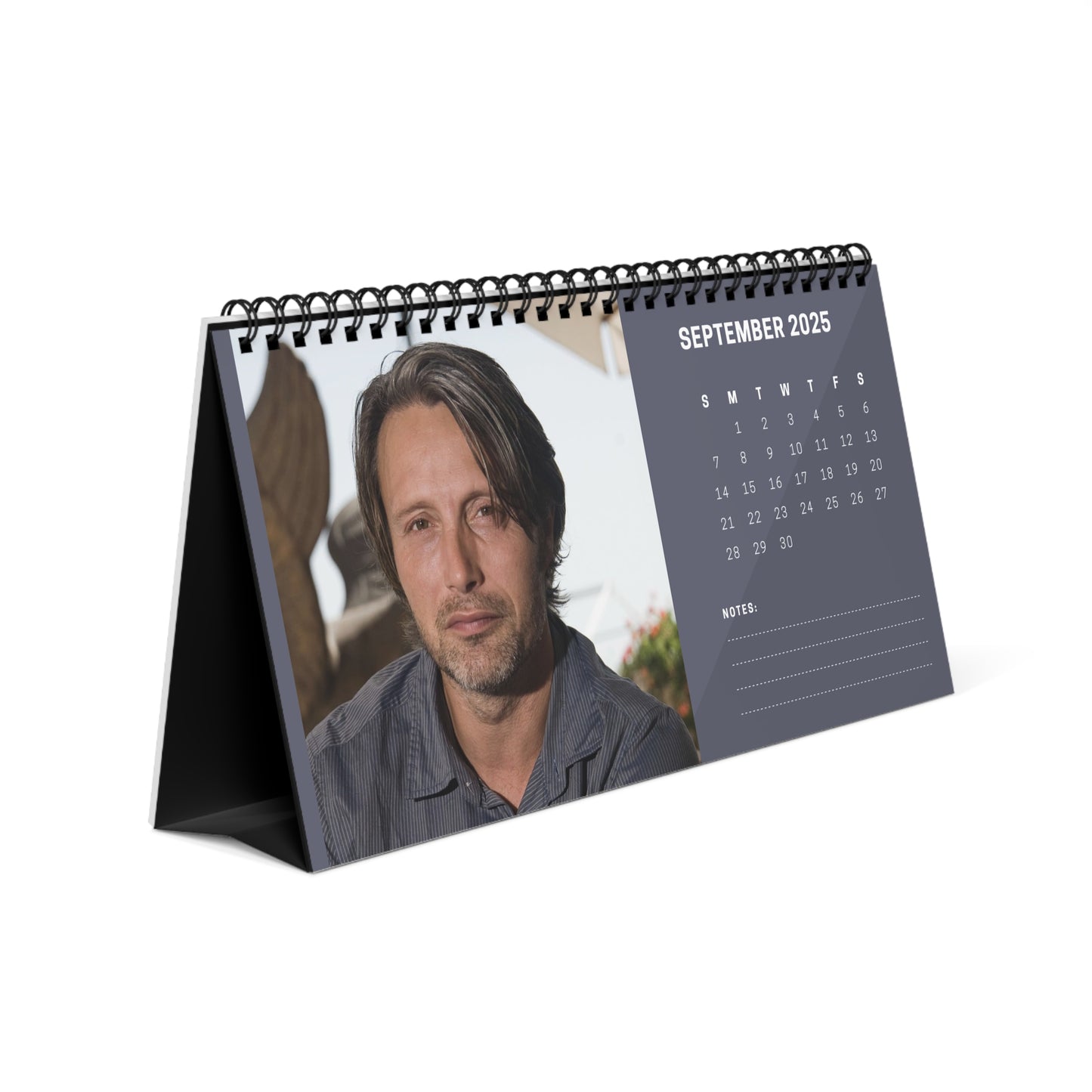 Mads Mikkelsen 2025 Desk Calendar | Mads Mikkelsen Calendar | Fan Gift