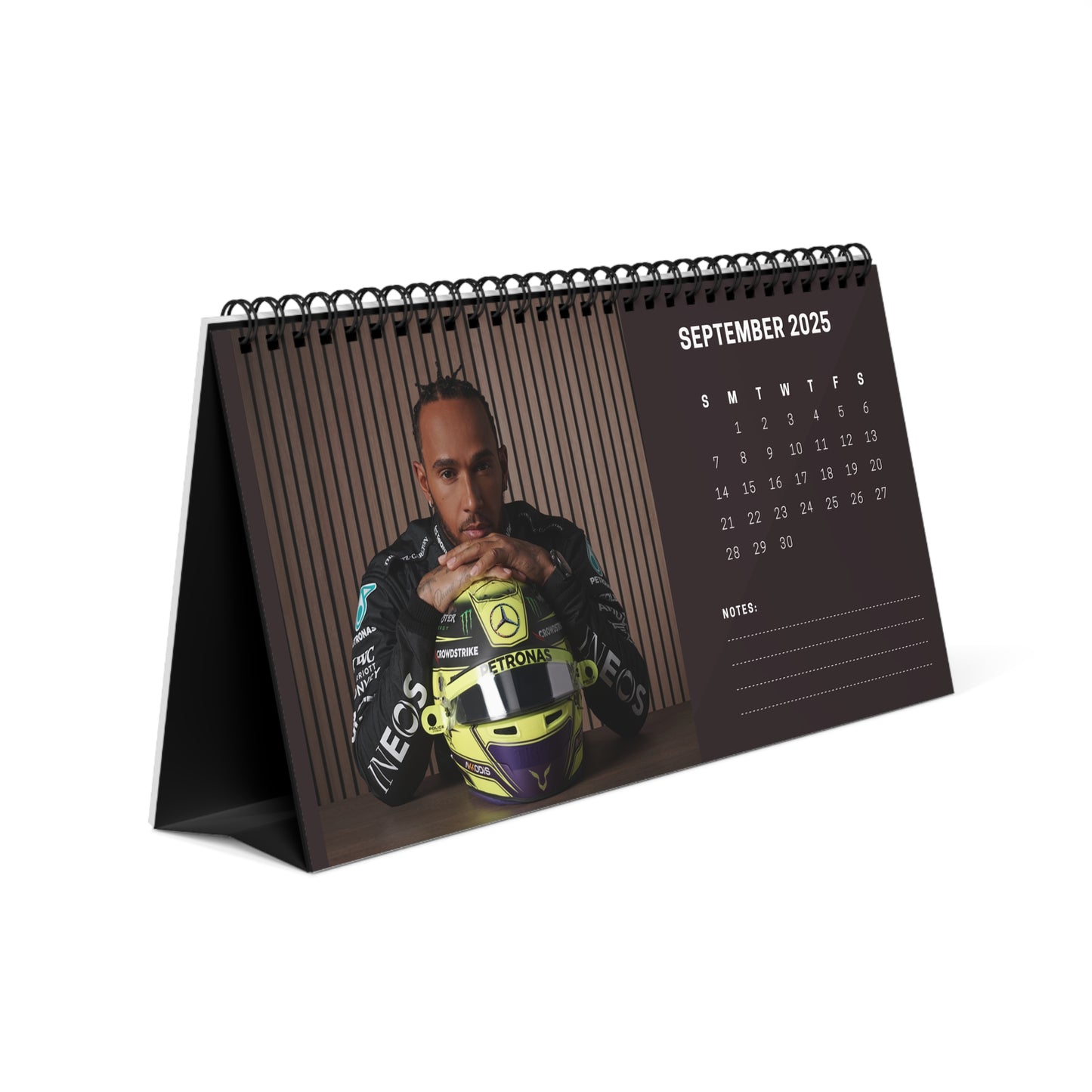 Lewis Hamilton 2025 Desk Calendar | Lewis Hamilton Desk Calendar | Fan Gift